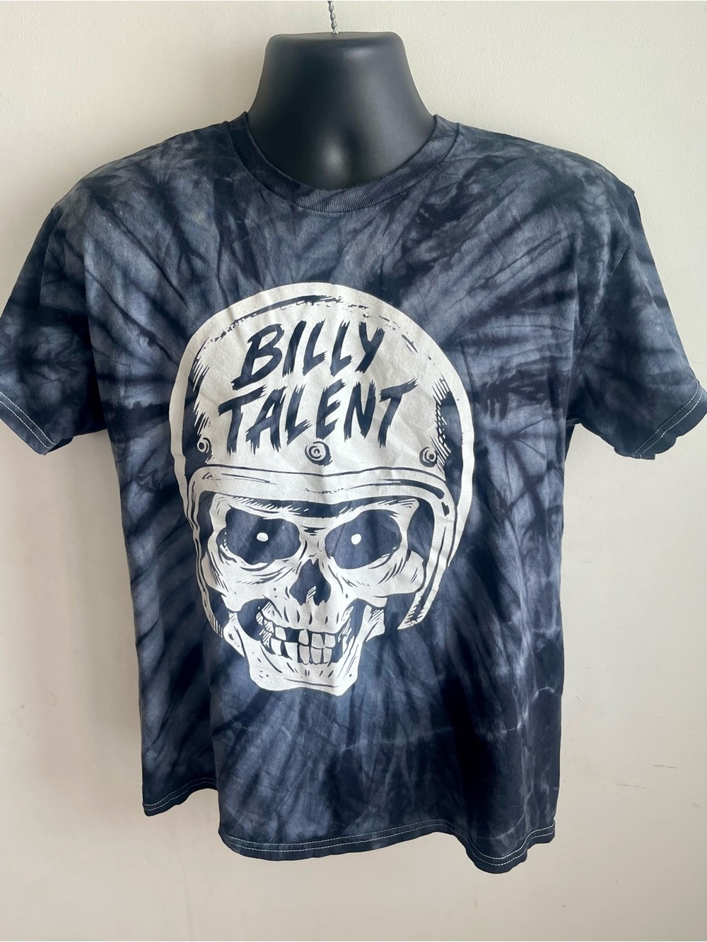 Billy Talent Spider Tie-Dye Glow in the dark Skull Short Sleeve Tee L